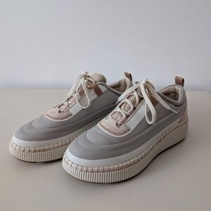 Stylish Gray and White Sneakers